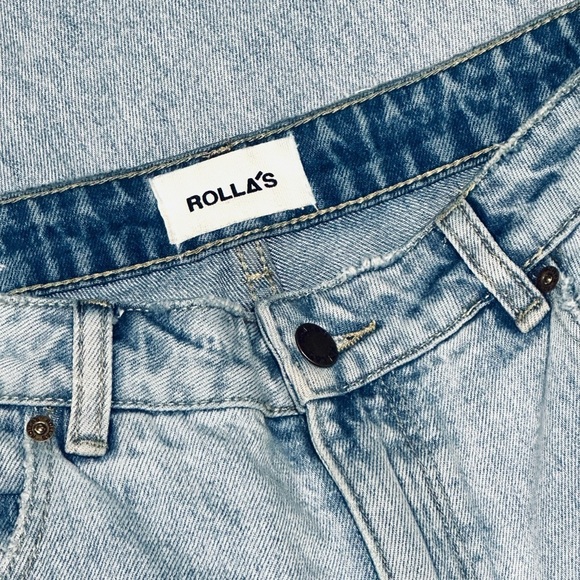 👖💿 ROLLA’S Aussie Elle Ultra High Rise Straight Jeans | 90s Blue Vintage | Sz 27 - Picture 6 of 7